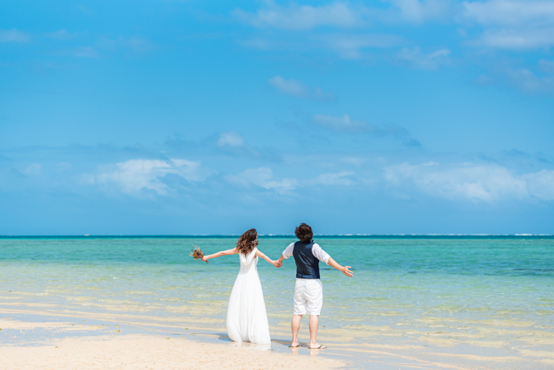 ✨2か所しっかりプラン✨【青いビーチ+サンセットまで撮影】撮影に必要なもの全部付き♪【2か所ロケプラン】