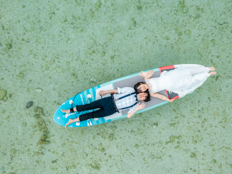 ✨沖縄の海大満喫サップ体験プラン✨ベーシックプラン+サップSUP体験(1時間)+ドローン撮影♬