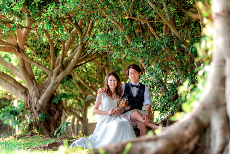 ✨ビーチとグリーンガーデンで沖縄大満喫プラン✨ロケ地2か所・三面台紙付き