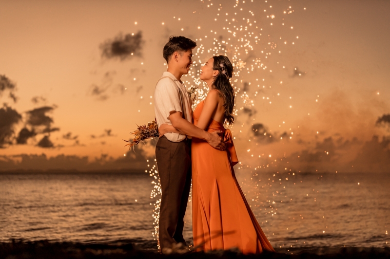 ✨ロケーション動画付き2か所しっかりプラン✨【ロケーション動画(ショート)+ドローン+青いビーチ+サンセット(花火付き)】