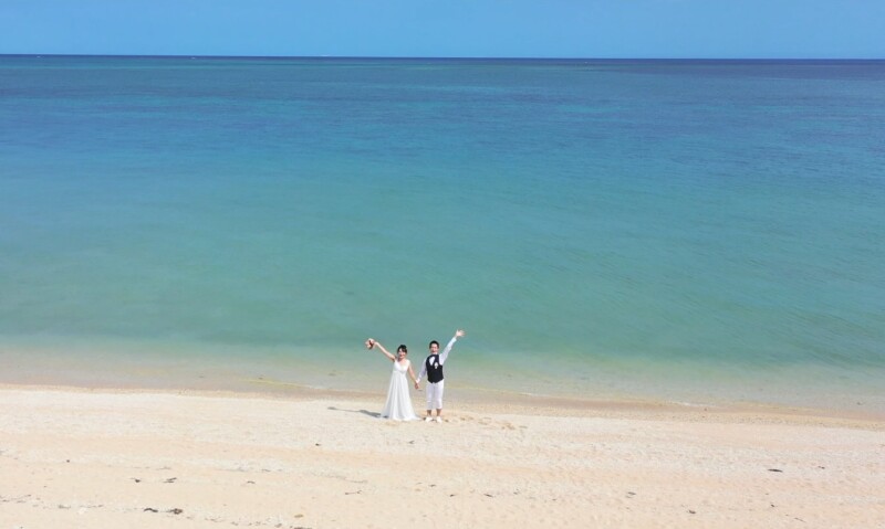 ✨オープニングムービー付き2か所しっかりプラン✨青いビーチ+サンセット(花火付き)