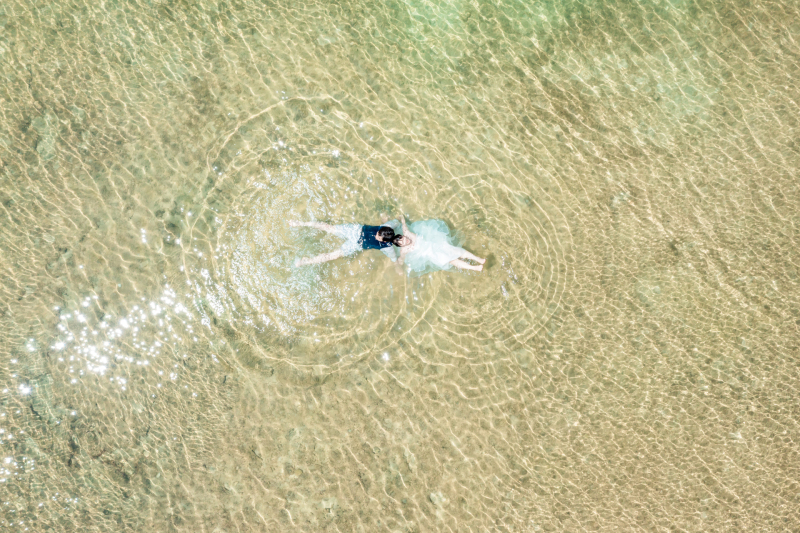 ✨恩納村ザネー浜ロケプラン✨撮影に必要なもの全部付き♪【ドローン・ドレスレンタル】