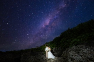 星空ウェディングフォト