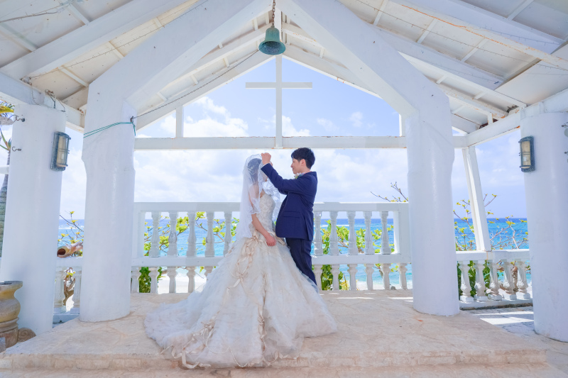 オープンチャペルでベールアップ