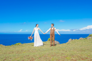 ビーチと残波岬