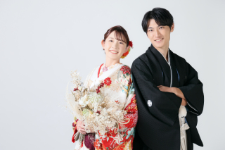 白タペストリーで和装撮影！