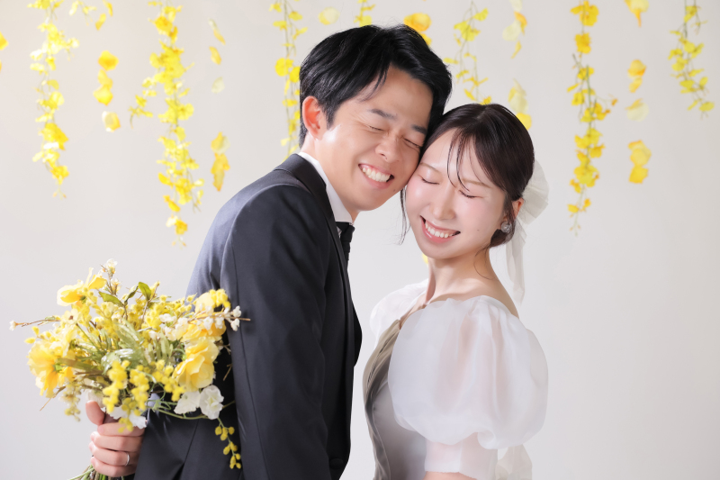 思わずこちらまで笑顔になるおふたりの満面の笑み