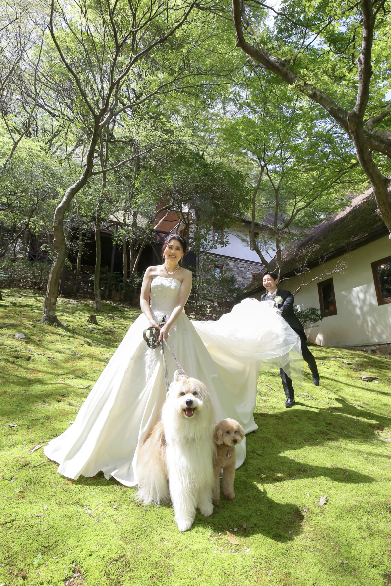 BLANC.THEE フォトスタジオ_ペットと一緒に撮影できる