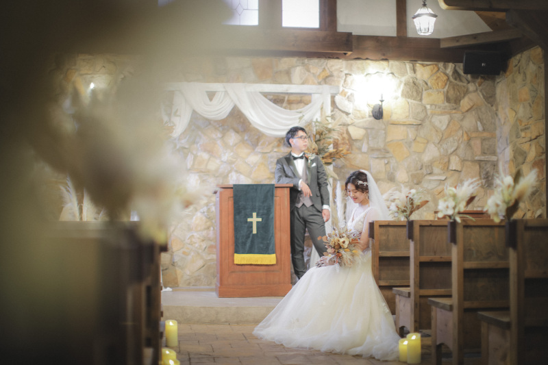 ガーデンでもチャペルでも撮影できる!