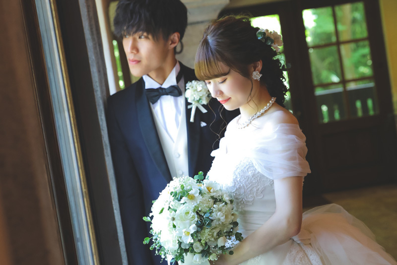 【結婚式場ならでは!挙式風撮影】ウエディングドレスプラン♦︎本物のチャペルとプライベートガーデン撮影♦︎データ付/約150カット