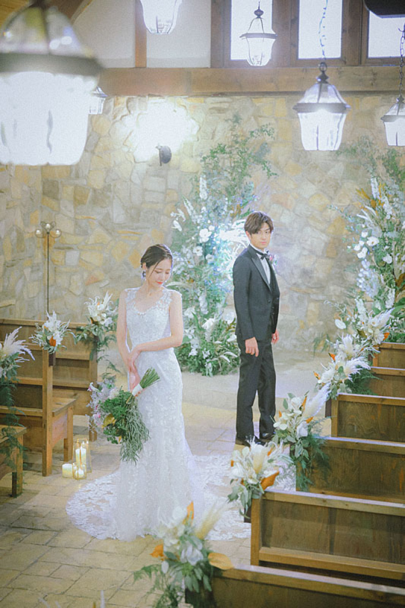 【大好評!ウエディンドレス+色打掛】衣装200着から選ぶプライベートガーデン撮影ベーシックプラン♦︎データ付(約250カット)