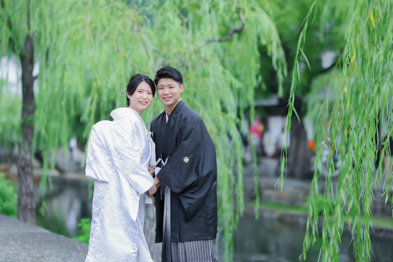 一緒に振り向き