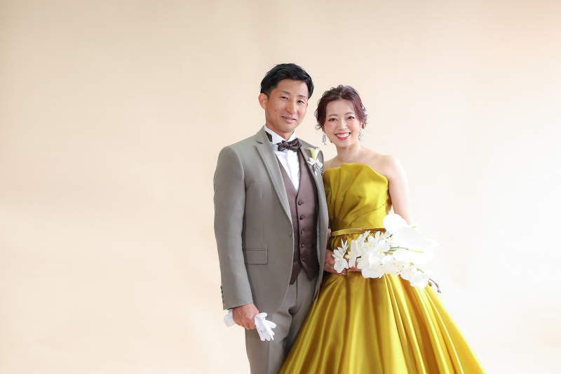 カラードレスとタキシードにチェンジ☆