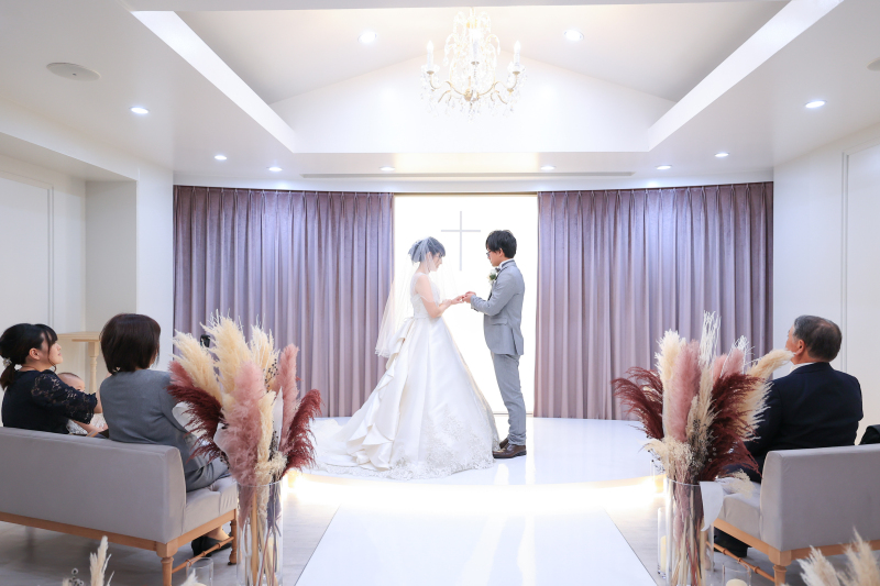 指輪交換のシーン!!