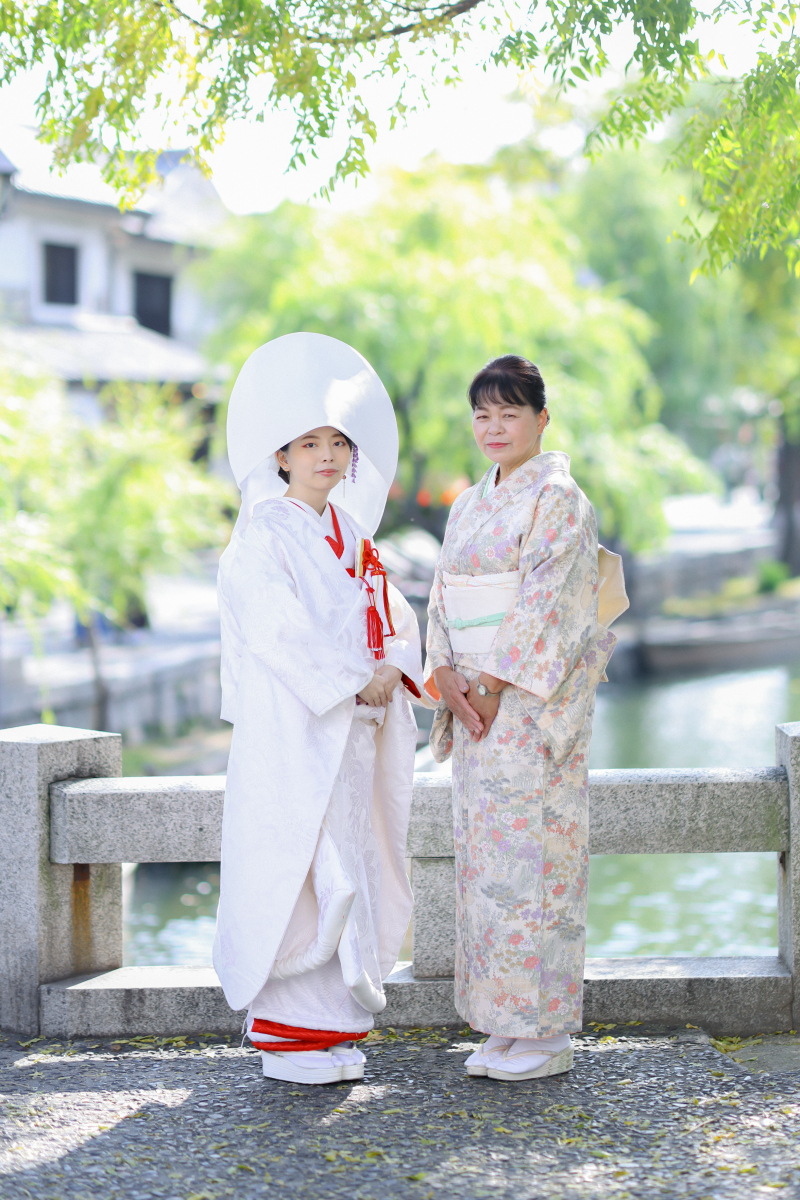 お母様とツーショット