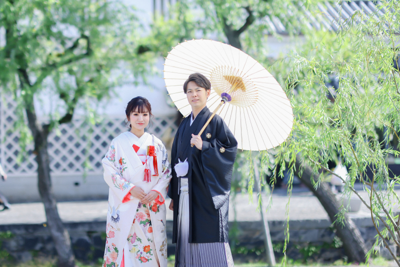 まずは川沿いで2ショット♪