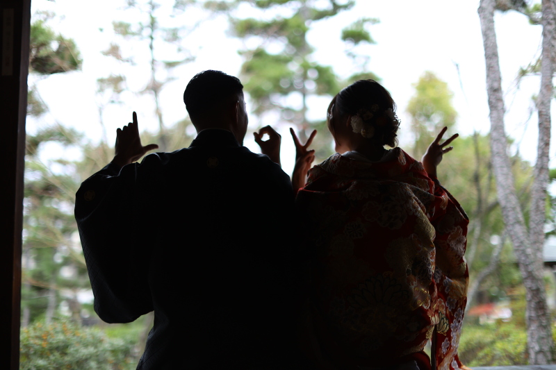 シルエットなお写真