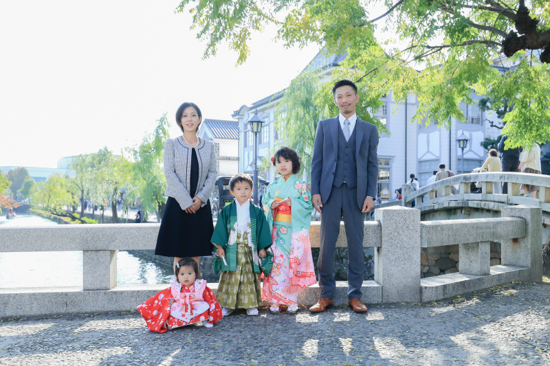 美観地区で七五三ロケーション撮影♪