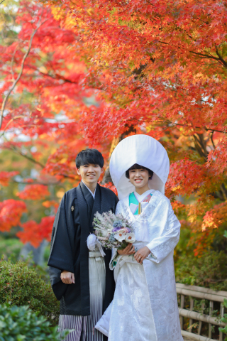 紅葉の美観地区♪