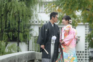 雨でもロケーション撮影♩