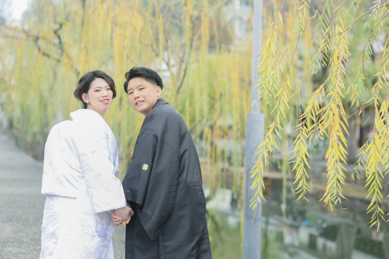 白無垢と美観地区♩