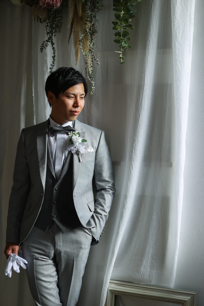 新郎様のお1人ショット
