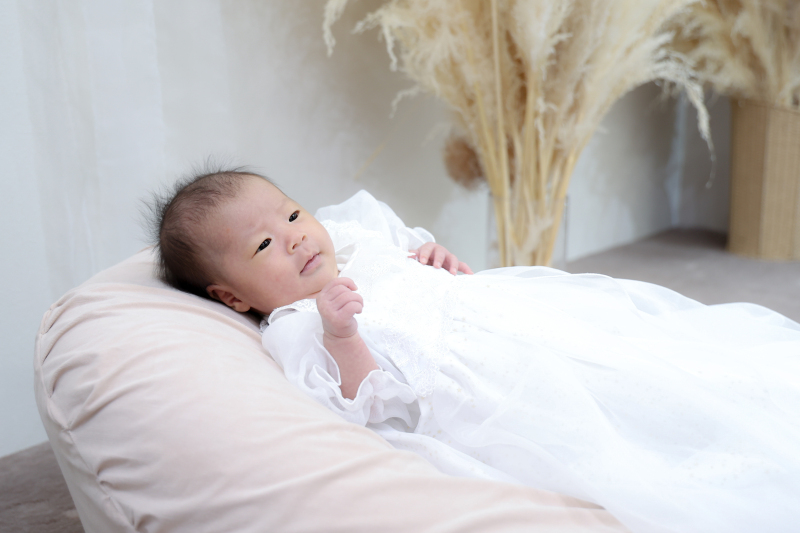 ドレスを着るのは初めてかな？