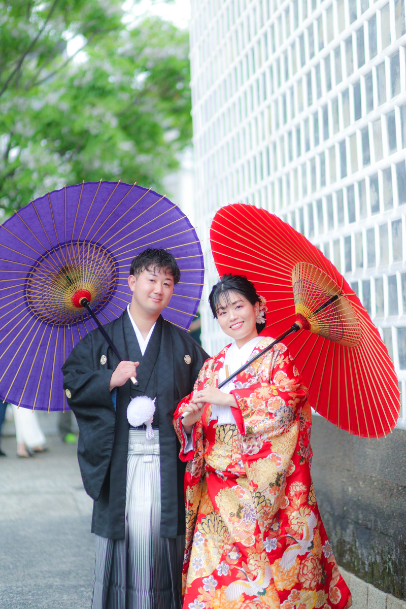 和傘を持って☂