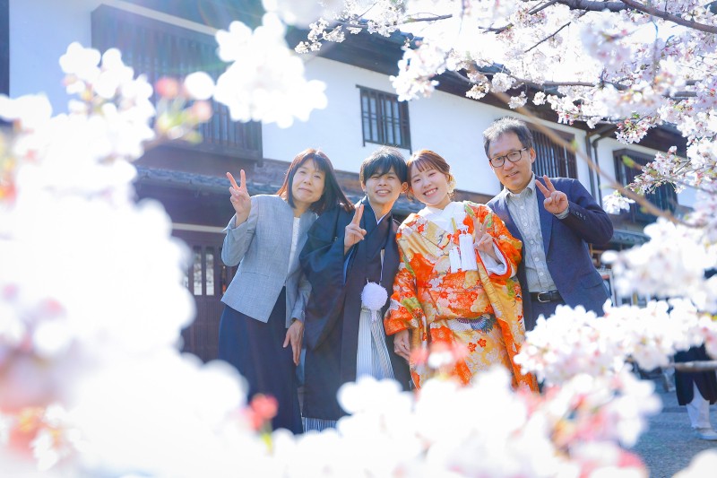 桜に囲まれて♡