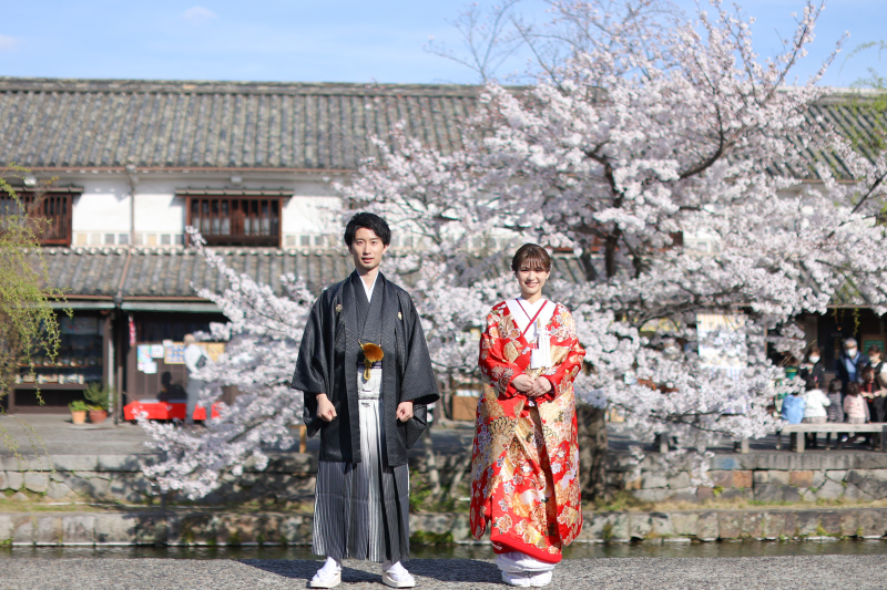 満開の桜と共に