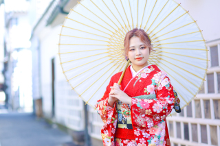 倉敷美観地区で成人式前撮り♥