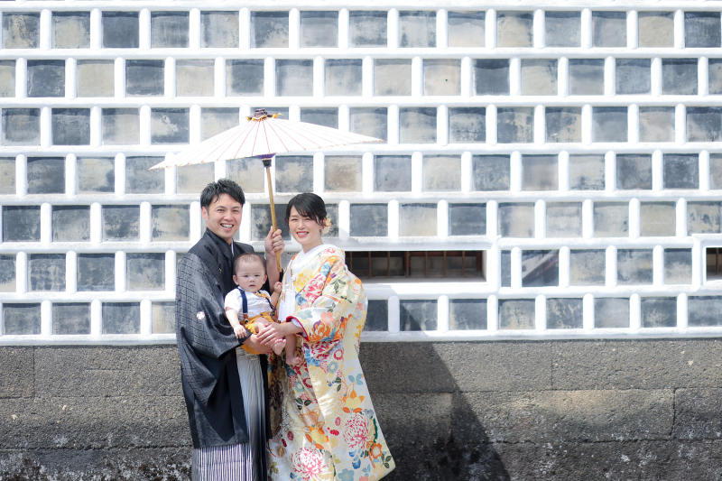 倉敷美観地区でファミリーフォト♡
