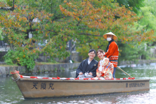 美観地区×川舟