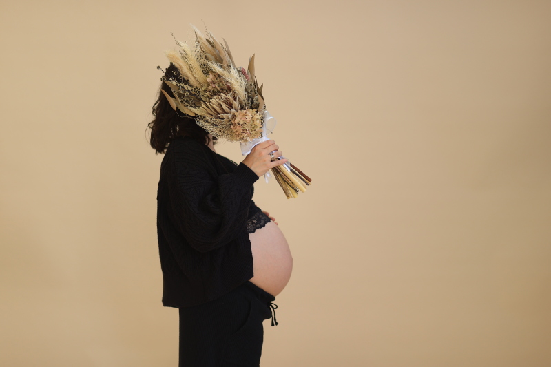 ドライフラワーを持って☆