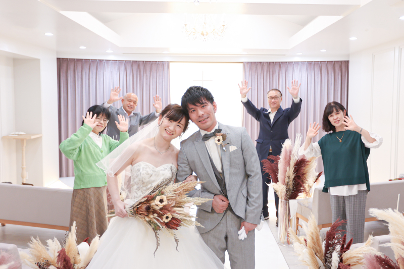 家族に見守られながら…