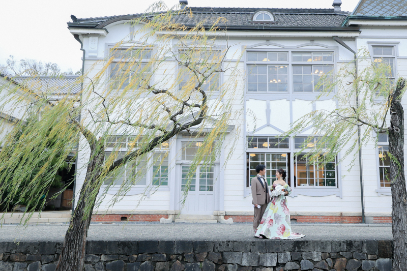 美観地区で洋装ロケーション