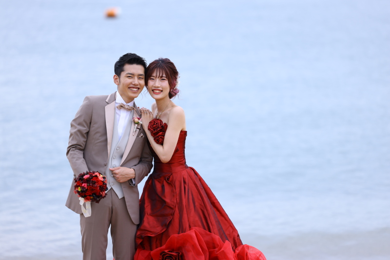 お二人で寄り添って