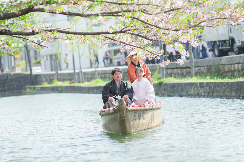 その後は美観地区の川舟撮影へ