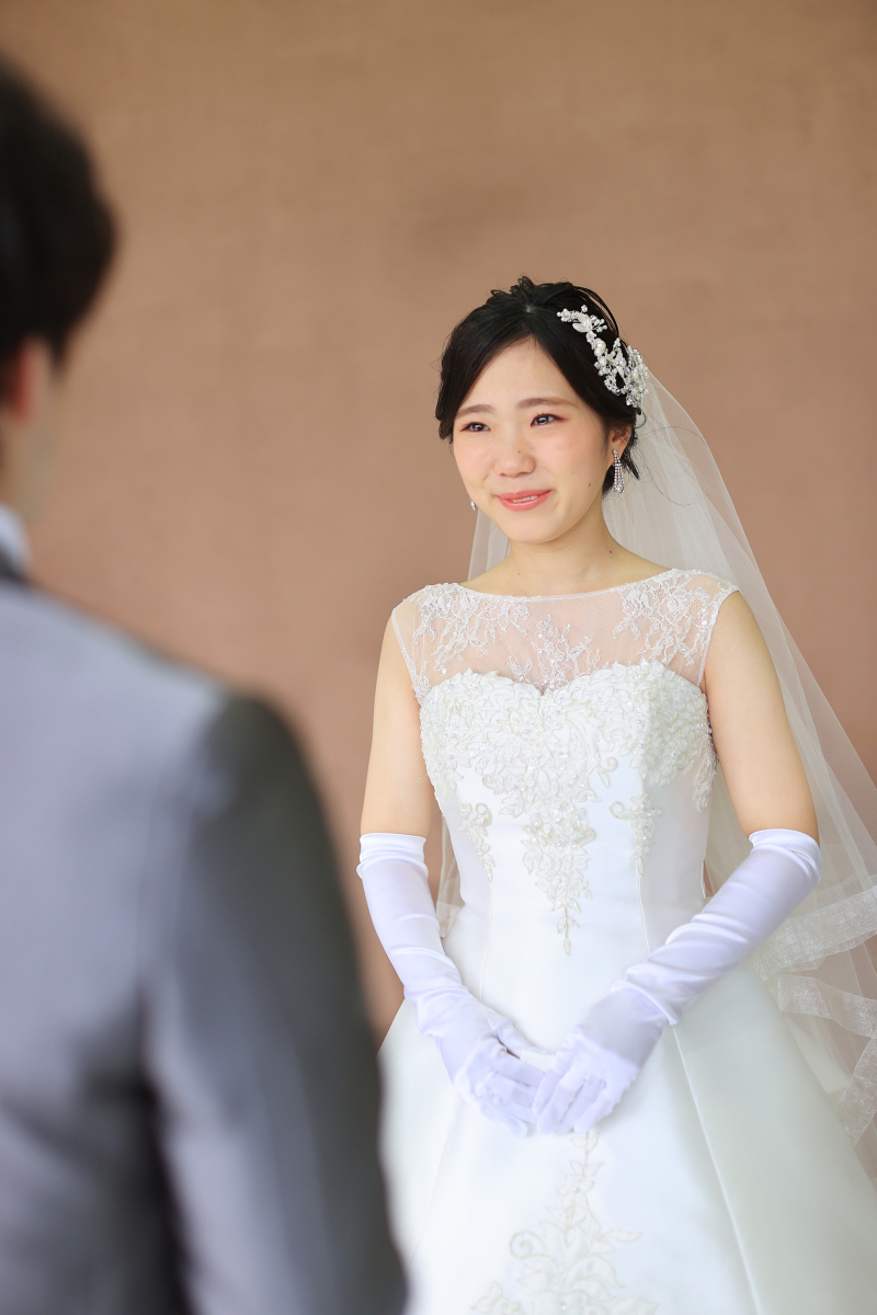 感動で涙が溢れ出す新婦様