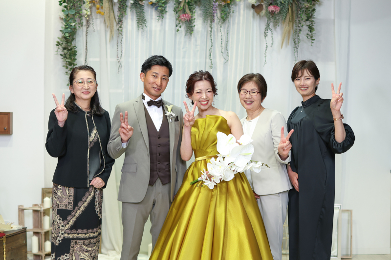 スタジオで家族写真～♪