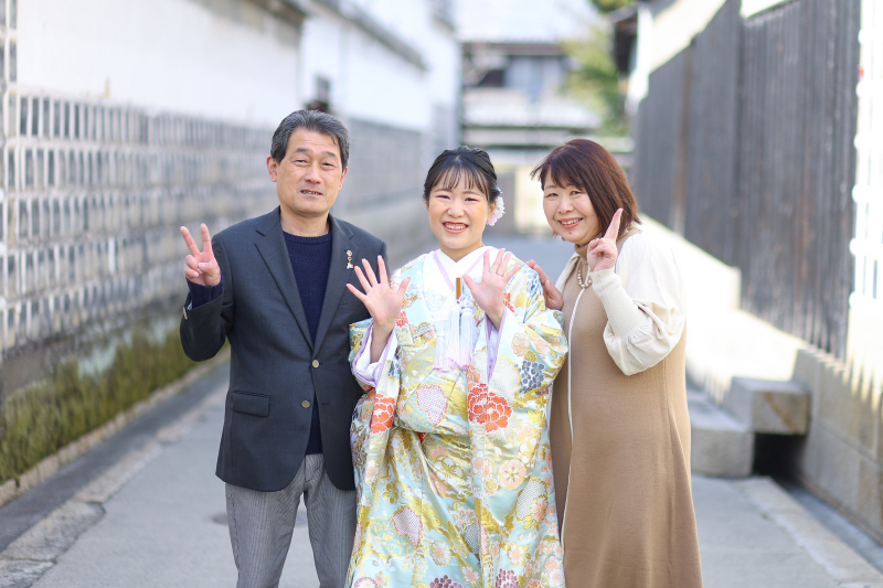 新婦様家族写真