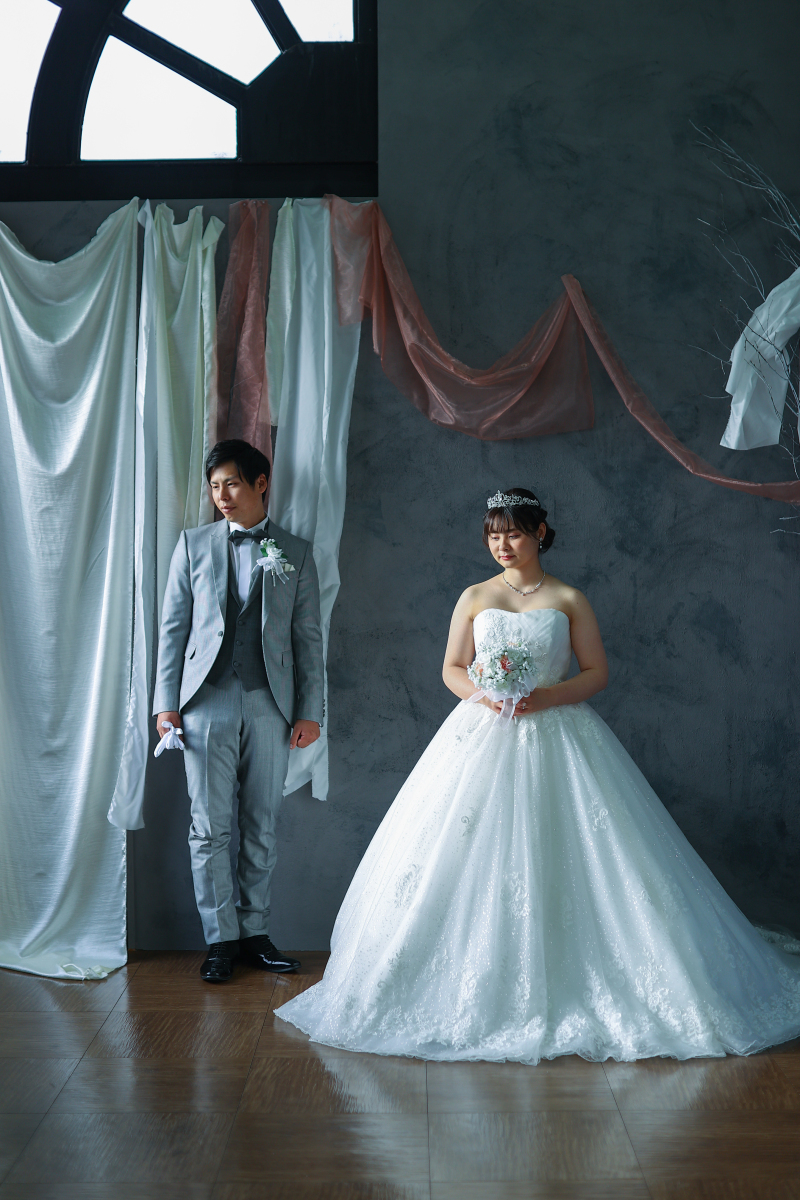 ウェディングドレスのスタジオ撮影☆