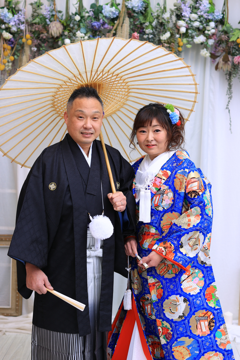 和装でスタジオ撮影♩