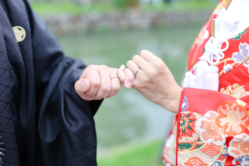 指輪も一緒に