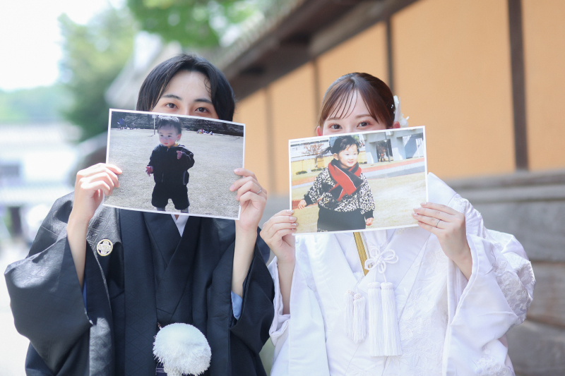 幼少期のお写真と一緒に