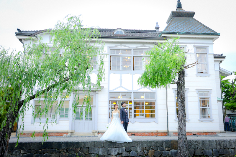 倉敷館をバックに☆彡