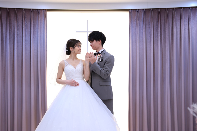 指輪披露のシーンも