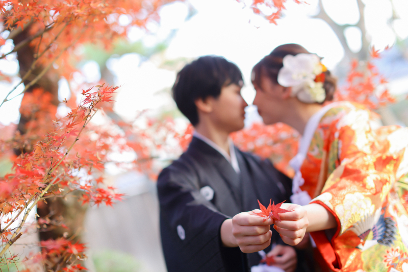 紅葉を使って★