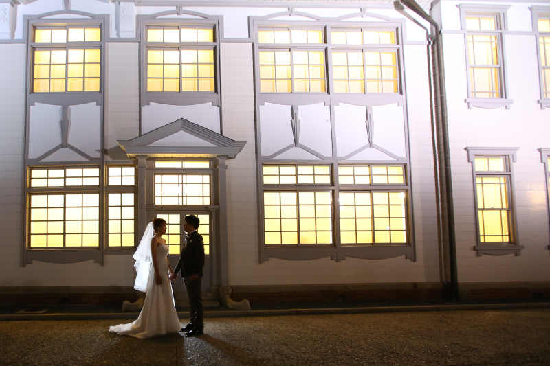 洋館前でのnightショット