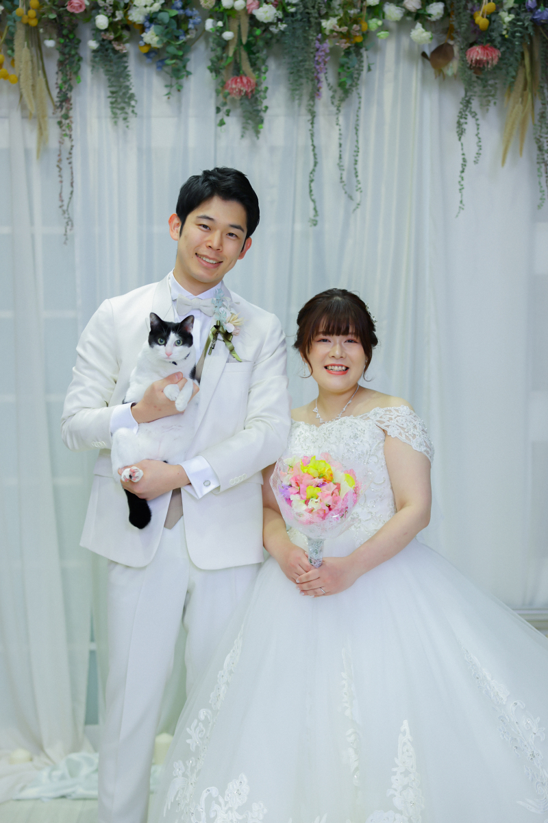 ブーケと猫ちゃん